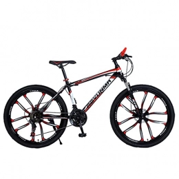 Mountain Bike Mountainbike Mountain Bike Fahrrad mit doppelter Stoßdämpfung und Doppelscheibenbremse (24 / 26 Zoll 21 / 24 / 27 Gänge weiß und blau; schwarz und weiß; schwarz und rot; schwarz und grün)