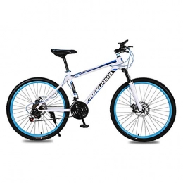 LQLD Fahrräder Mountain Trail Bike Stoßfest 26Inch Kohlenstoffstahl Mountainbike Kohlenstoffstahl Stoßdämpfend Klapprahmen Leicht Und Langlebig Herren- / Damenrad, Blau