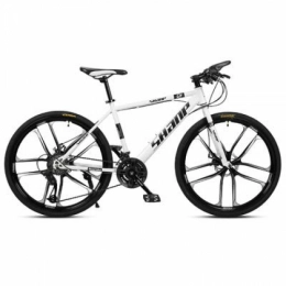 Hxx Mountainbike Mountainbike, 24"High Carbon Steel Mountainbike Mit Variabler Geschwindigkeit 21-Gang-Doppelscheibenbremsen Fr Jungen Und Mdchen Schnell Faltrad, Wei