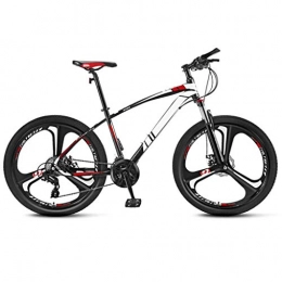 FANCHI Mountainbike Mountainbike 24 Zoll Mountainbike, Carbon Steel Erwachsene MTB Fahrrad, 21 / 24 / 27 / 30 Gang-schaltung, Rahmen Aus Kohlenstoffstahl, Vollfederung Doppelscheibenbremse-21 Speed, 3