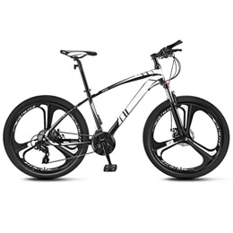 FANCHI Mountainbike Mountainbike 24 Zoll Mountainbike, Carbon Steel Erwachsene MTB Fahrrad, 21 / 24 / 27 / 30 Gang-schaltung, Rahmen Aus Kohlenstoffstahl, Vollfederung Doppelscheibenbremse-30 Speed, 1