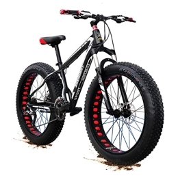 SHANRENSAN Mountainbike Mountainbike, 26'' Mountainbike MTB Fatbike Erwachsene, Fat-Tyre-Mountain-Trail-Bike, 21-Gang-Fahrrad, Doppelte Vollfederung, Doppelte Scheibenbremse