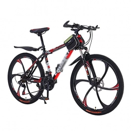 T-Day Mountainbike Mountainbike 26-zoll-mountainbikes Mit 26 / 24 / 27 Geschwindigkeit, Rutschfestes Erwachsene-mountainbike Für Männer Und Frauen Mit Hoher Kohlenstoffstahl-mountainbike Mit Doppel(Size:24 Speed, Color:rot)