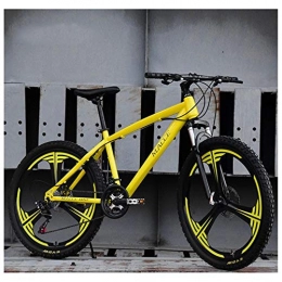 ZMJY Mountainbike Mountainbike, 26 Zoll Outdoor-Reisefahrrad 21-Gang Variable mechanische Scheibenbremse vorne und hinten, Yellow