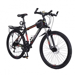 ZRN Mountainbike Mountainbike City Bike, Erwachsenenrad 24 / 27 Speed ​​Gears, Vollfederung, Unisex, 24 / 26 Zoll Schwarz-Rot