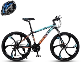 SHANRENSAN Mountainbike Mountainbike, Cross-Country-Bike FüR Erwachsene, 24 Zoll, 26 Zoll StoßDäMpfendes Fahrrad, Outdoor-Fahren, Berg-Cross-Country Komfortabler(Azurblaues Sechsmesserrad, 24 Zoll)