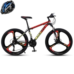 SHANRENSAN Mountainbike Mountainbike, Cross-Country-Bike FüR Erwachsene, 24 Zoll, 26 Zoll StoßDäMpfendes Fahrrad, Outdoor-Fahren, Berg-Cross-Country Komfortabler(Chinesisches rotes Dreimesserrad, 26 Zoll)