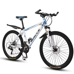 GRTE Mountainbike Mountainbike Fahrrad Mit Gabelfederung, Bike Guide, 26 Zoll, Mountainbike, 21 Gang, 24 Gang, 27 Gang, 3 Geschwindigkeitsoptionen-Schaltung, Gabelfederung, Weiß, 27 Speed Gears