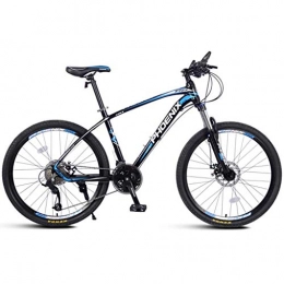 GXQZCL-1 Fahrräder Mountainbike, Fahrrder, 26inch Mountainbike, Aluminiumlegierung Hardtail Fahrrder, Doppelscheibenbremse und Locking Vorderradfederung, 27 Geschwindigkeit, 17" Rahmen MTB Bike ( Color : Black+Blue )