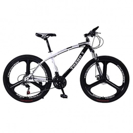 GXQZCL-1 Fahrräder Mountainbike, Fahrrder, 26inch Mountainbike, Stahl-Rahmen Hardtail Fahrrder, Doppelscheibenbremse und Vorderradaufhngung, 21 / 24 / die 27 Geschwindigkeits MTB Bike ( Color : White , Size : 21 Speed )