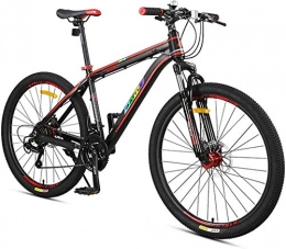 Aoyo Mountainbike Mountainbike mit 27 Gängen, Vorderradaufhängung, Hardtail-Mountainbike, Erwachsene, Damen, Herren, Geländefahrrad, mit Doppelscheibenbremse, Farbe: Schwarz, Größe: 61 cm