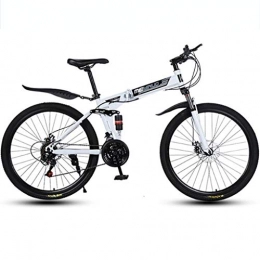 GYF Mountainbike Mountainbike Mountain Trail Bike Fahrrad Bike Zusammenklappbar Ravine Bike 26" Dual Scheibenbremse Doppel Suspension Mountainbikes, 21 24 27 Geschwindigkeiten Carbon-Stahlrahmen MTB Mountainbike Fahrr