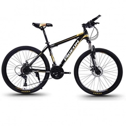 Dsrgwe Fahrräder Mountainbike, Mountainbike / Fahrräder, Carbon-Stahlrahmen, Vorderradaufhängung und Dual Disc Brake, 26inch-Speichen Felgen, 27 Geschwindigkeit (Color : B)