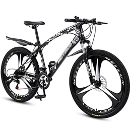 SABUNU Mountainbike Mountainbike MTB Fahrrad Erwachsene 26 In Rad Herren Erwachsene Mountainbike 21 / 24 / 27 Geschwindigkeit Dual Full Suspension Kohlenstoffstahl Rahmen Für Einen Weg Trail Moun(Size:21 Speed, Color:Schwarz)