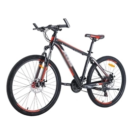 SABUNU Mountainbike Mountainbike MTB Fahrrad Erwachsene Mountainbike Für Männer Frau Erwachsene Und Teenager 24-gang-26-zoll-rad-doppel-scheibenbremse Volle Suspension Mtb-fahrrad Für Einen Weg, Trail (Color:Schwarz Rot)