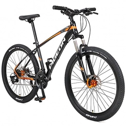 LZHi1 Mountainbike Mountainbikes 26 Zoll Erwachsene Mountainbike Mit Federung Gabel, 27 Geschwindigkeit Männer Mountainbike Mit Dual-scheibenbremsen, Aluminiumlegierung Rahmen Rennrad Road Bike Urba(Color:Schwarzorange)