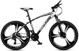 HCMNME Fahrräder Mountainbikes, 27, 5 Zoll Mountainbike Männer und Frauen Erwachsene Ultraleiche Racing Lightweight Fahrrad Trischneider Aluminiumrahmen mit Scheibenbremsen ( Color : Black and white , Size : 24 speed )