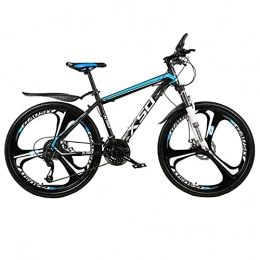 LZHi1 Mountainbike Mountainbikes Mountainbike 26 Zoll Räder, 27 Geschwindigkeit Kohlenstoffstahl Erwachsene Gebirgspfade Bikes, Dual Scheibenbremse Vordere Federung Urban Pendler City Fahrrad Für Mä(Color:Schwarz Blau)