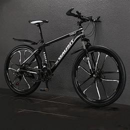 LZHi1 Mountainbike Mountainbikes Mountainbikes 26-zoll-räder, 30 Geschwindigkeit Aluminiumlegierungsrahmen Erwachsene Gebirgspfad Fahrräder, Vordere Federung Doppelscheibe Bremse Stadt Road Bikes(Color:Schwarz-Weiss)