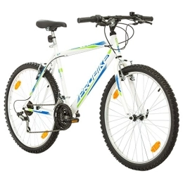 Multibrand Distribution Mountainbike Multibrand PROBIKE 26 Zoll Mountainbike Shimano 18 Gang, Herren-Fahrrad & Jungen-Fahrrad, Schutzbleche, geeignet ab 165-183 cm (Weiß)