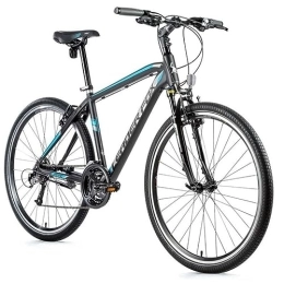 Leaderfox Mountainbike Muskelfahrrad MTB 28 führend fox viatic 2021 Herren schwarz matt blau 7V Rahmen 19 Zoll (Erwachsenengröße 175 bis 183 cm)