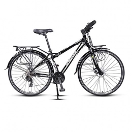 Muziwenju Mountainbike MUZIWENJU Aluminium 24 Speed ​​700C Rennrad Rennrad, Doppelscheibenbremsen, Hohe Qualität (Color : Black, Edition : 24 Speed)