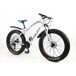 MYTNN Mountainbike MyTNN Fatbike 26 Zoll 21 Gang Shimano Fat Tyre Mountainbike 47 cm RH Snow Bike Fat Bike (wei-schwarz)