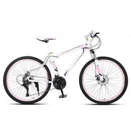 ndegdgswg Mountainbike ndegdgswg 24 / 26 Zoll Mountainbike, SpeichenräDer Mit Hohem Kohlenstoffstahlrahmen Doppelscheibenbremsen Fahrradrennen 26inches 21speed