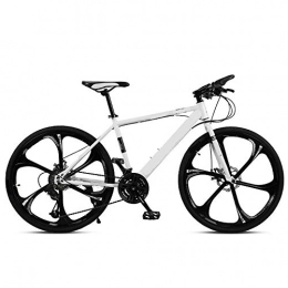 ndegdgswg Mountainbike ndegdgswg Mountainbike Fahrrad, 26 Zoll Doppelscheibenbremse Offroad Student Fahrrad Mit Variabler Geschwindigkeit 27speed 6knifewheel(White)