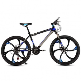 ndegdgswg Mountainbike ndegdgswg Mountainbikes, Herren und Damen, leichte Fahrräder, variable Geschwindigkeit und Stoßdämpfung, Offroad-Rennen, 24 Zoll, 27 Gänge, Sechs Messer, ein Rad, Ultimate Edition-Schwarz / Blau