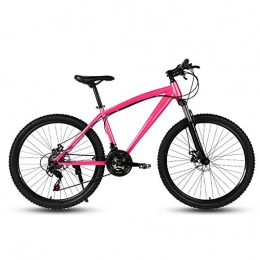 ndegdgswg Mountainbike ndegdgswg Pinkes Mountainbike, 24 Zoll, 21 / 24 / 27 Gänge, Doppelscheibenbremse, Student ein Rad, variable Geschwindigkeit, 24 Zoll, 27 Gänge, Pinkspeichenrad