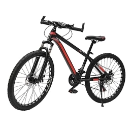 OUBUBY Mountainbike OUBUBY 26 Zoll Schwarzes Fahrrad, 21-Gang-Fahrrad Positionierung Schwungrad Mountainbike Fahrrad 7 Stück Positionierung Schwungrad für Parks, Bürgersteige Alltag und Freizeit Fitness Reiten