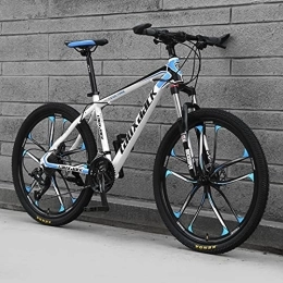 PBTRM Mountainbike PBTRM Premium Mountainbike, Outdoor-Sport 26" Mountain Fahrrad Mit Federgabel 21 / 24 / 27 / 30 Geschwindigkeiten Mountain Bike Mit Scheibenbremse, Leicht Highcarbon Stahlrahmen, A, 30 Speed