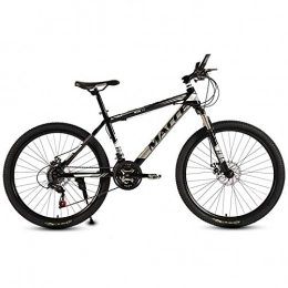 peipei Fahrräder peipei Hochwertiges 26-Zoll-Mountainbike 27 / 30 Speed Stahlrahmen Fahrrad vorne und hinten Mechanische Scheibenbremse-Schwarz-Wei C_30