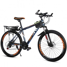 PXQ Mountainbike PXQ High Carbon-Mountainbike mit hohem Kohlenstoffanteil 20 / 22 / 24 / 26Zoll Erwachsene Shimano 21 Geschwindigkeiten Geländefahrrad mit Doppelscheibenbremsen und Federgabel, Orange, 26Inch