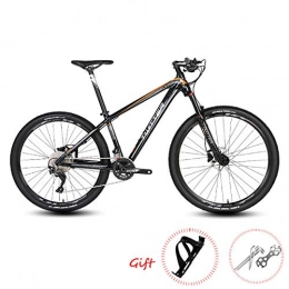 PXQ Mountainbike PXQ Mountain Bike 27.5 / 26Inch Erwachsene 33 Geschwindigkeiten Doppelte Ölscheibenbremse Geländefahrrad mit Stoßdämpfer, Aluminiumlegierung Mechanische Federung Gabel Fahrräder, Black1, 27.5 * 15.5"