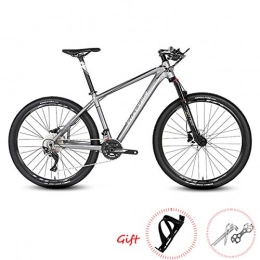 PXQ Mountainbike PXQ Mountainbike 27, 5 / 26Zoll Erwachsene 22 Geschwindigkeiten Scheibenbremse Geländefahrrad Radfahren mit Stoßdämpfer, Aluminiumlegierung Mechanische Federung Gabel Fahrräder, Gray, 27.5 * 17"