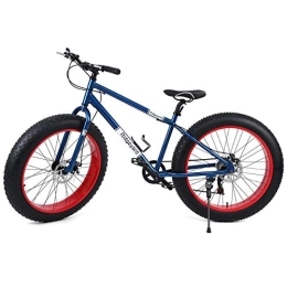 Ridgeyard Mountainbike Ridgeyard 26 Zoll 7-Geschwindigkeit Mountainbike Fettbike Fat Bike Strand Fahrrad Fat Tire Shimano (Navy Blue)