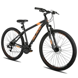 ROCKSHARK Fahrräder ROCKSHARK HILAND Mountainbike MTB Hardtail mit 29 Zoll Speichenrädern 431MM Aluminiumrahmen 21 Gang Schaltung Shimano-schaltwerk Scheibenbremse Federgabel schwarz