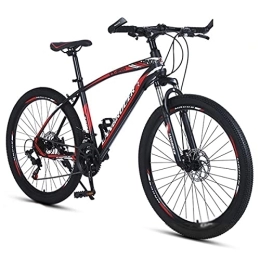 SABUNU Mountainbike SABUNU Mountainbike MTB Fahrrad Erwachsene 26-Zoll-Mountainbike 21 / 24 / 27-gang-kohlenstoffstahl-rahmen Mit Dual-scheibenbremse Und Sperrdruckgabel(Size:24 Speed, Color:Rot)