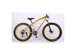 SEESEE.U Mountainbike SEESEE.U Mountainbike 26 Zoll Offroad ATV 24-Gang Schneemobil Speed ​​Mountainbike 4.0 Big Tire Breitreifen Fahrrad, Silber, Golden, A.