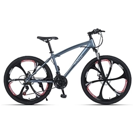 SHANJ Mountainbike SHANJ Erwachsene Mountainbikes, 24 / 26 Zoll Herren-Rennräder, Damen Commuter City MTB Fahrrad, 21-Gang, Federgabeln, Scheibenbremsen, Mehrfarbige Optionen