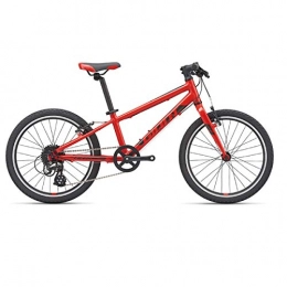 Shengshihuizhong Mountainbike Shengshihuizhong 20 Zoll - 8-Gang-Jugendfahrrad, gerader Lenker, Aluminiumlegierung, Anfnger, Familien und Geschenke, einfaches Design (Color : Red, Edition : 20 Inch)