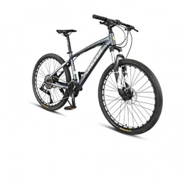 Shengshihuizhong Mountainbike Shengshihuizhong Rennrad, 26-Zoll-36-Gang-Mountainbike, hydraulische Scheibenbremsen, Aluminiumlegierung, Haus und Outdoor, einfaches Design (Color : Grey, Edition : 36-Speed)