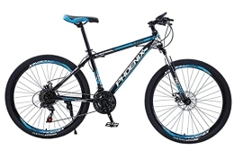 SHUI Mountainbike SHUI Herren-Mountainbike, 26-Zoll-Fahrrad, 21-Gang-Outdoor-Rennrad, Stoßdämpfende Vordergabel, Vollgefedertes Mountainbike Blue