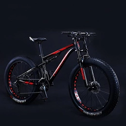 SHUI Mountainbike SHUI Mountainbikes, 26 '' Fat Tire Hardtail Mountainbike, Universeller Doppel-Federungsrahmen Für Herren Und Damen Und Federgabel All Terrain Mountainbike Black Spokes- 30SPD