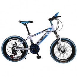 SIER Mountainbike SIER Kinderfahrrad 20 Zoll Mountainbike Aluminiumlegierung Doppelscheibenbremsen 21 Geschwindigkeit Rennrad Stoßdämpfer Kinderwagen, White