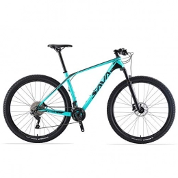 SKNIGHT Mountainbike SKNIGHT DECK6.0 kohlefaser Mountainbike 27, 5" / 29" Zoll XC Offroad MTB Ultraleichtes Carbon Fiber Mountainbike mit Shimano 30 Gang DEORE M6000 Full Group und Full Hard Tail (Schwarz blau, 29 * 19)