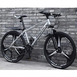  Mountainbike Stilvolle Mountainbikes Fahrräder, 27 Geschwindigkeiten Mountainbike mit Variabler Geschwindigkeit Leichter Carbon-Stahlrahmen Doppelscheibenbremse Rennrad für Männer und Frauen, grün, 26 Zoll