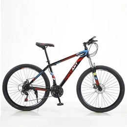 TAURU Fahrräder TAURU 27, 5 Zoll Fahrrad, Herren MTB Mountainbike, Erwachsene Mountainbike, Federgabel, mechanische Scheibenbremse, Karbonstahlrahmen (rot)